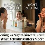 morning vs night skincare routine