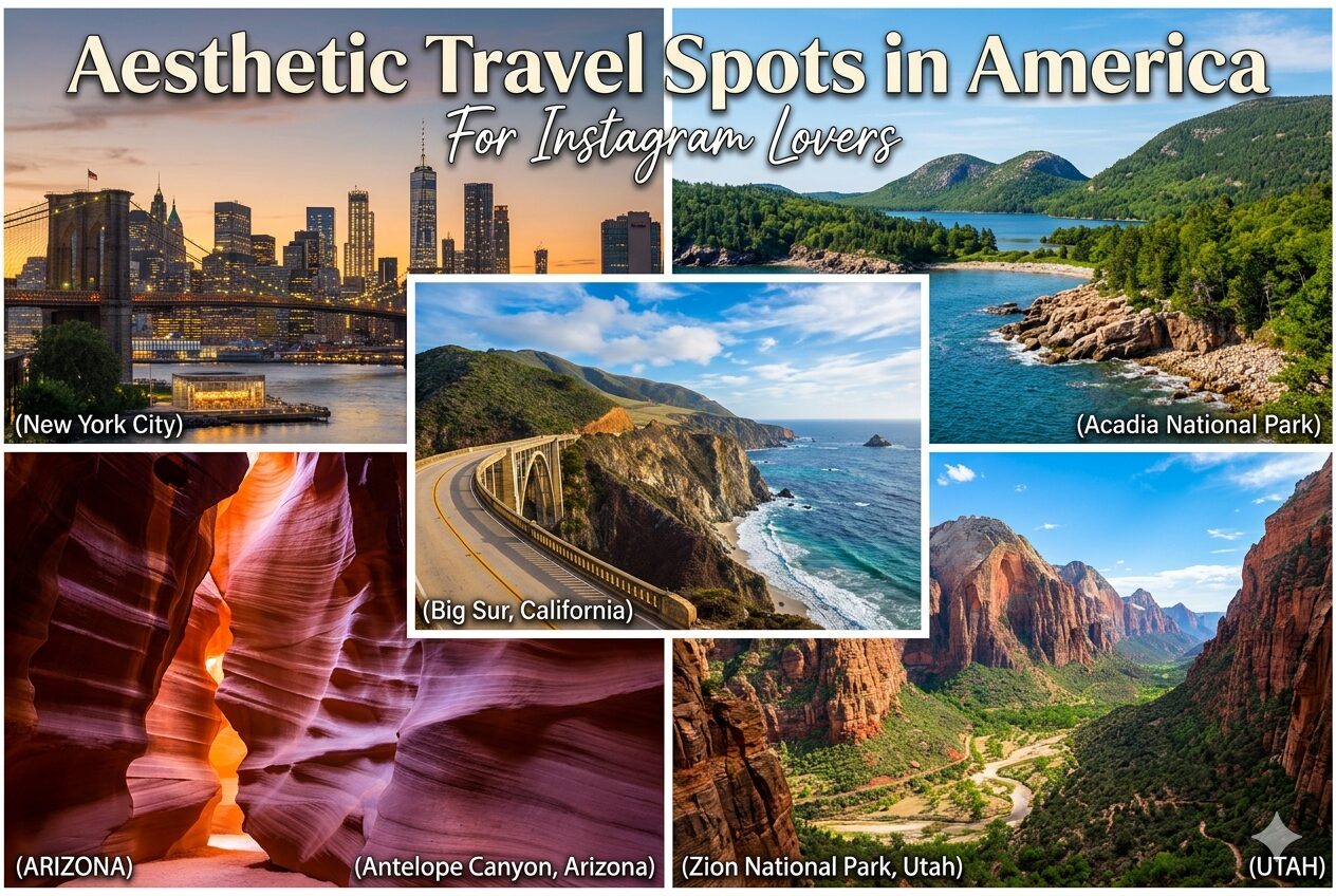 aesthetic travel spots in america for insta lovers