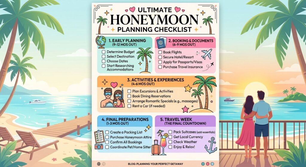 ultimate honeymoon checking list