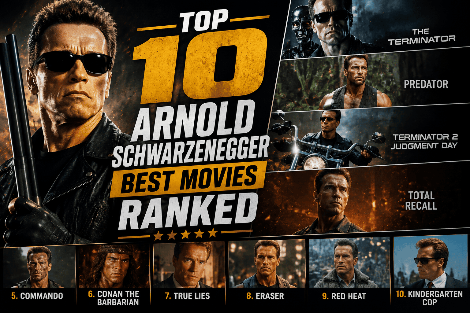 Top 10 Arnold Schwarzenegger Best Movies Ranked