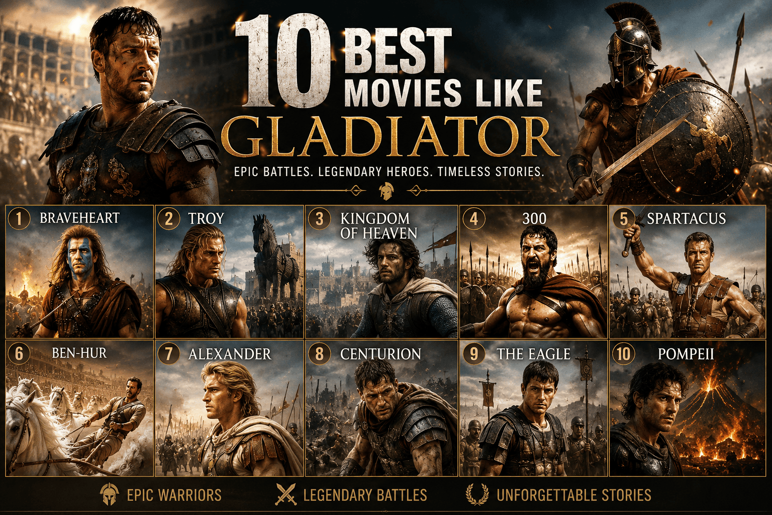 Best Movies Like Gladiator