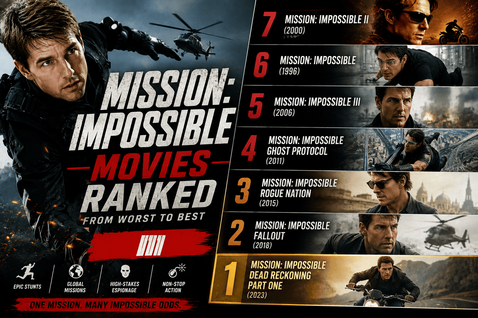 Mission: Impossible Movies Ranked