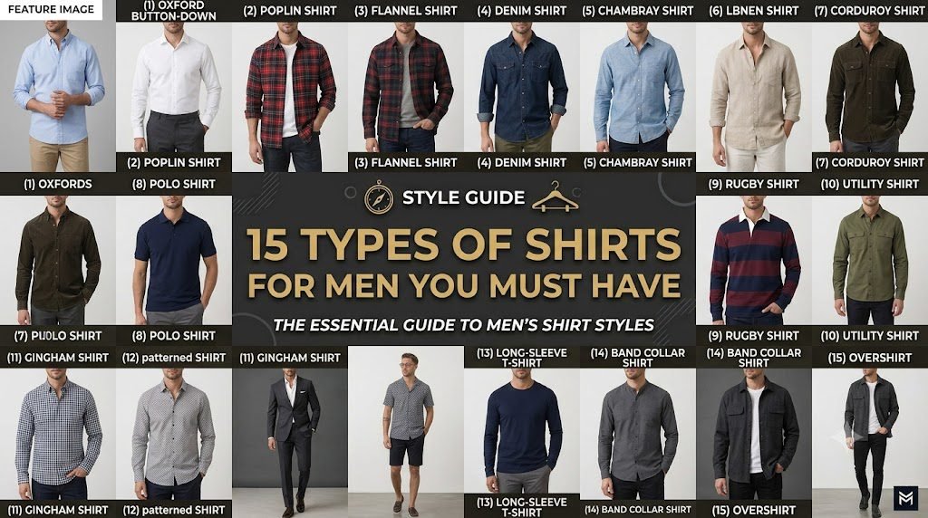 15 Types of Shirts for Men