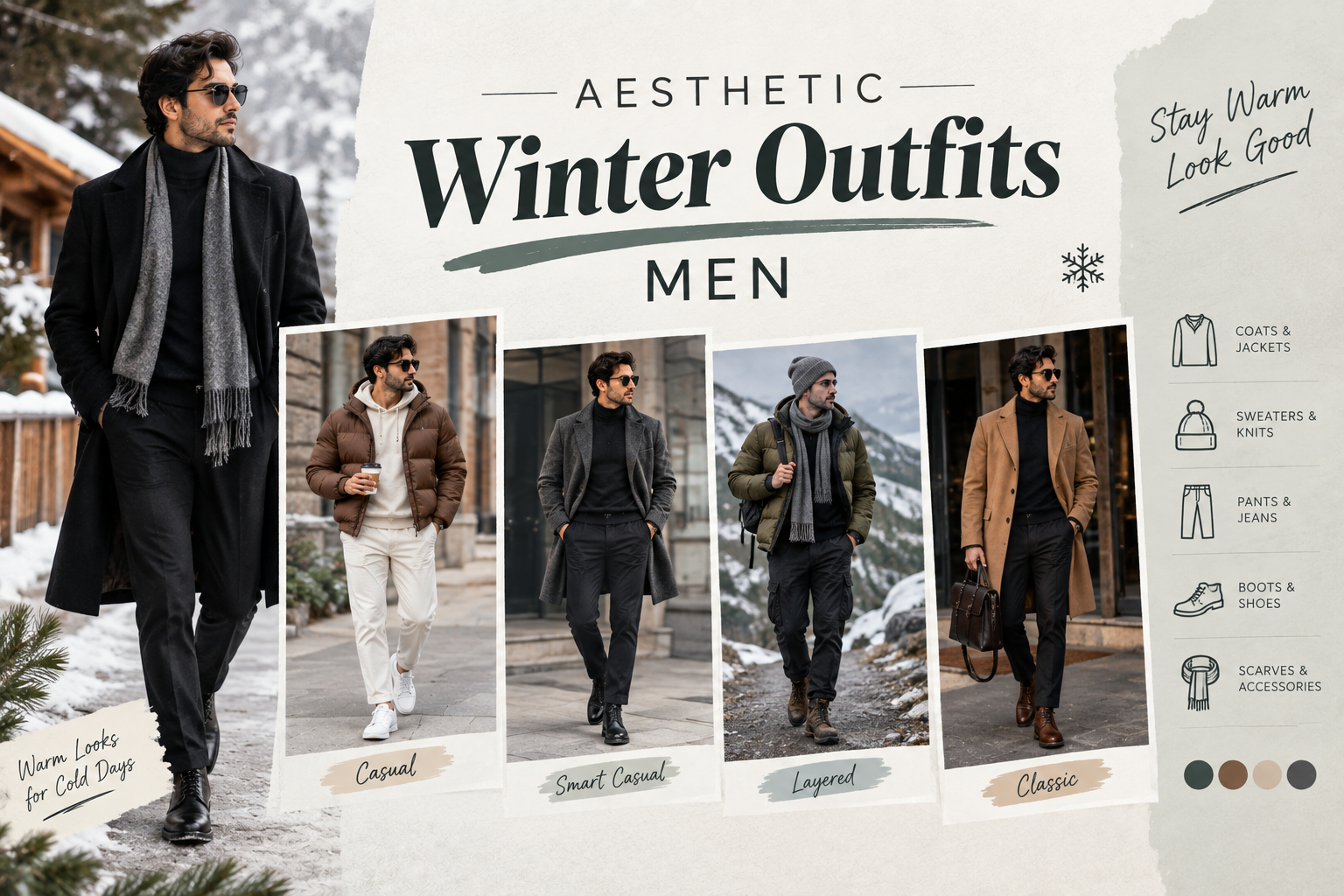 Aesthetic Winter Outfits Men