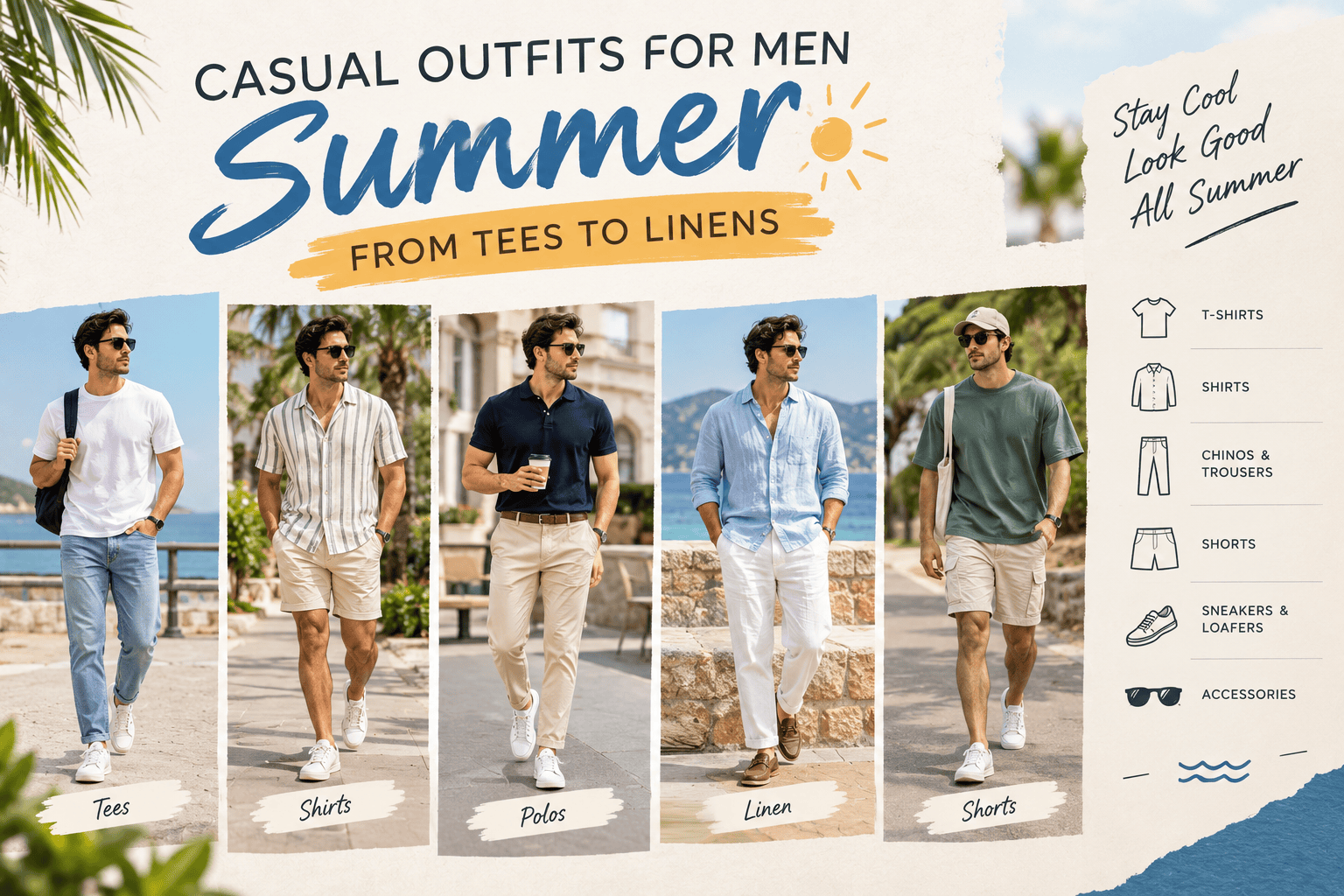 Casual Outfits for Men Summer