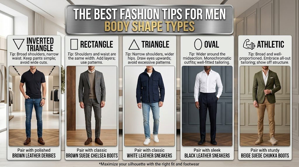 The Best Fashion Tips for Men Body Shape Types