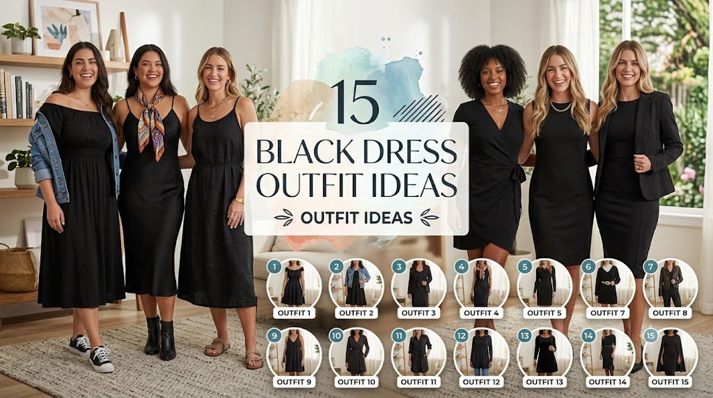 black dress outfit ideas