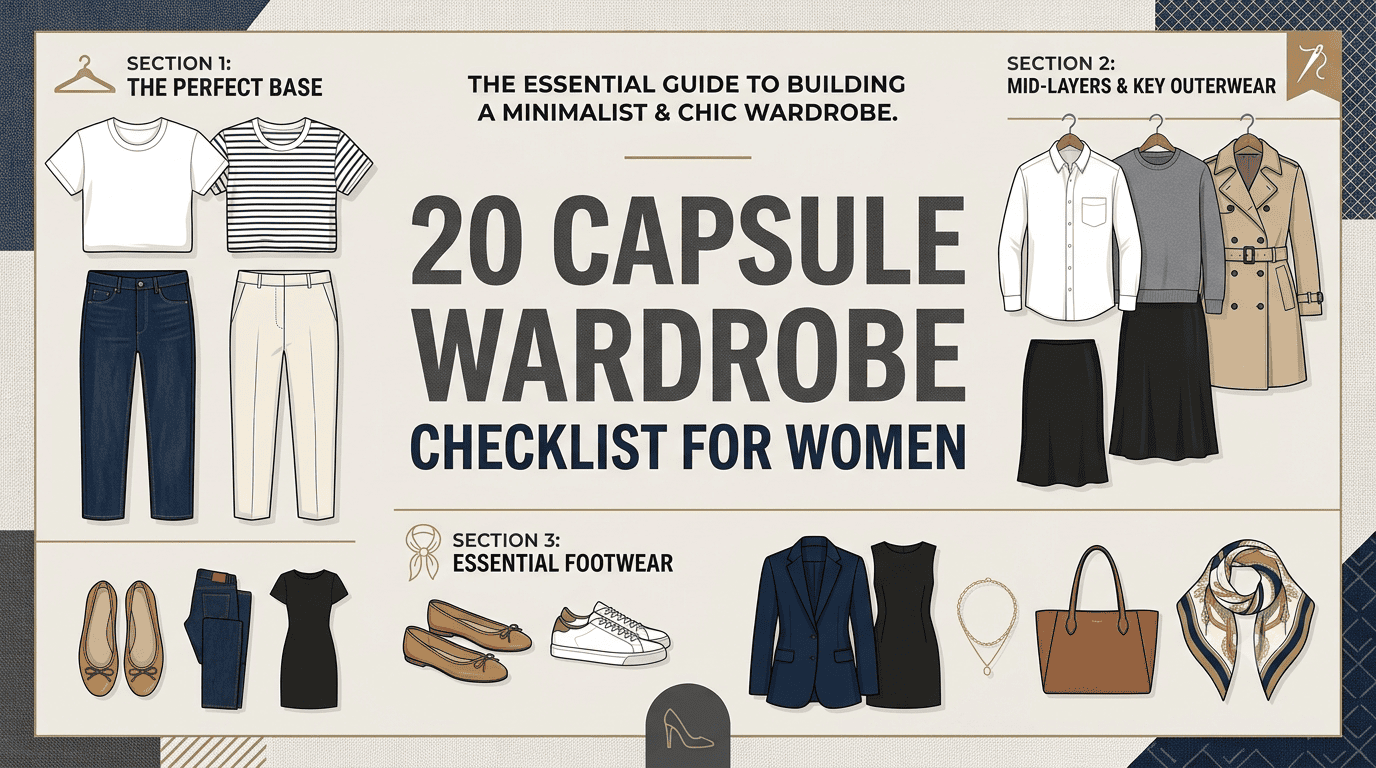 20 Capsule Wardrobe Checklist for Women
